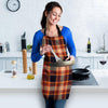 Tartan Brown Plaid Women's Apron-grizzshop