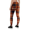 Tartan Brown Plaid Women's Leggings-grizzshop