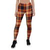 Tartan Brown Plaid Women's Leggings-grizzshop