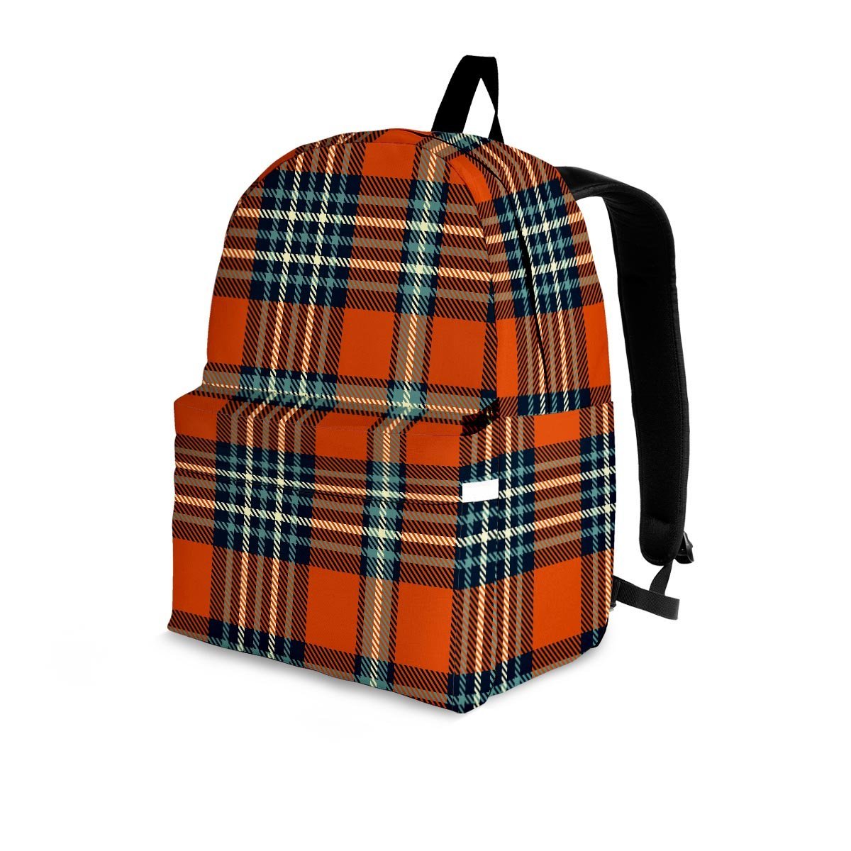 Tartan Orange Plaid Backpack-grizzshop