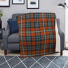 Tartan Orange Plaid Blanket-grizzshop