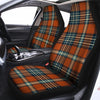 Tartan Orange Plaid Car Seat Covers-grizzshop