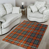 Tartan Orange Plaid Floor Mat-grizzshop