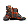 Tartan Orange Plaid Men's Boots-grizzshop