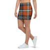 Tartan Orange Plaid Mini Skirt-grizzshop