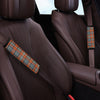 Tartan Orange Plaid Seat Belt Cover-grizzshop