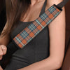 Tartan Orange Plaid Seat Belt Cover-grizzshop