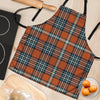 Tartan Orange Plaid Women's Apron-grizzshop