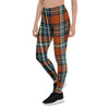 Tartan Orange Plaid Women's Leggings-grizzshop