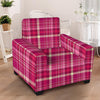 Tartan Pink Plaid Armchair Cover-grizzshop