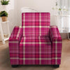 Tartan Pink Plaid Armchair Cover-grizzshop