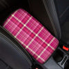 Tartan Pink Plaid Car Console Cover-grizzshop