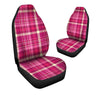 Tartan Pink Plaid Car Seat Covers-grizzshop