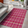 Tartan Pink Plaid Floor Mat-grizzshop