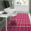 Tartan Pink Plaid Floor Mat-grizzshop