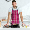 Tartan Pink Plaid Men's Apron-grizzshop