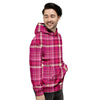 Tartan Pink Plaid Men's Hoodie-grizzshop