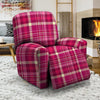 Tartan Pink Plaid Recliner Cover-grizzshop