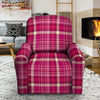 Tartan Pink Plaid Recliner Cover-grizzshop