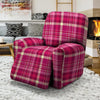 Tartan Pink Plaid Recliner Cover-grizzshop