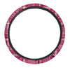 Tartan Pink Plaid Steering Wheel Cover-grizzshop