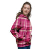 Tartan Pink Plaid Women's Hoodie-grizzshop