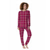 Tartan Pink Plaid Women's Pajamas-grizzshop