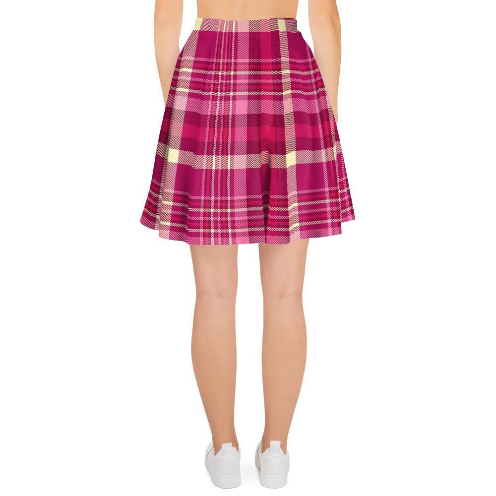 Tartan Pink Plaid Women's Skirt-grizzshop