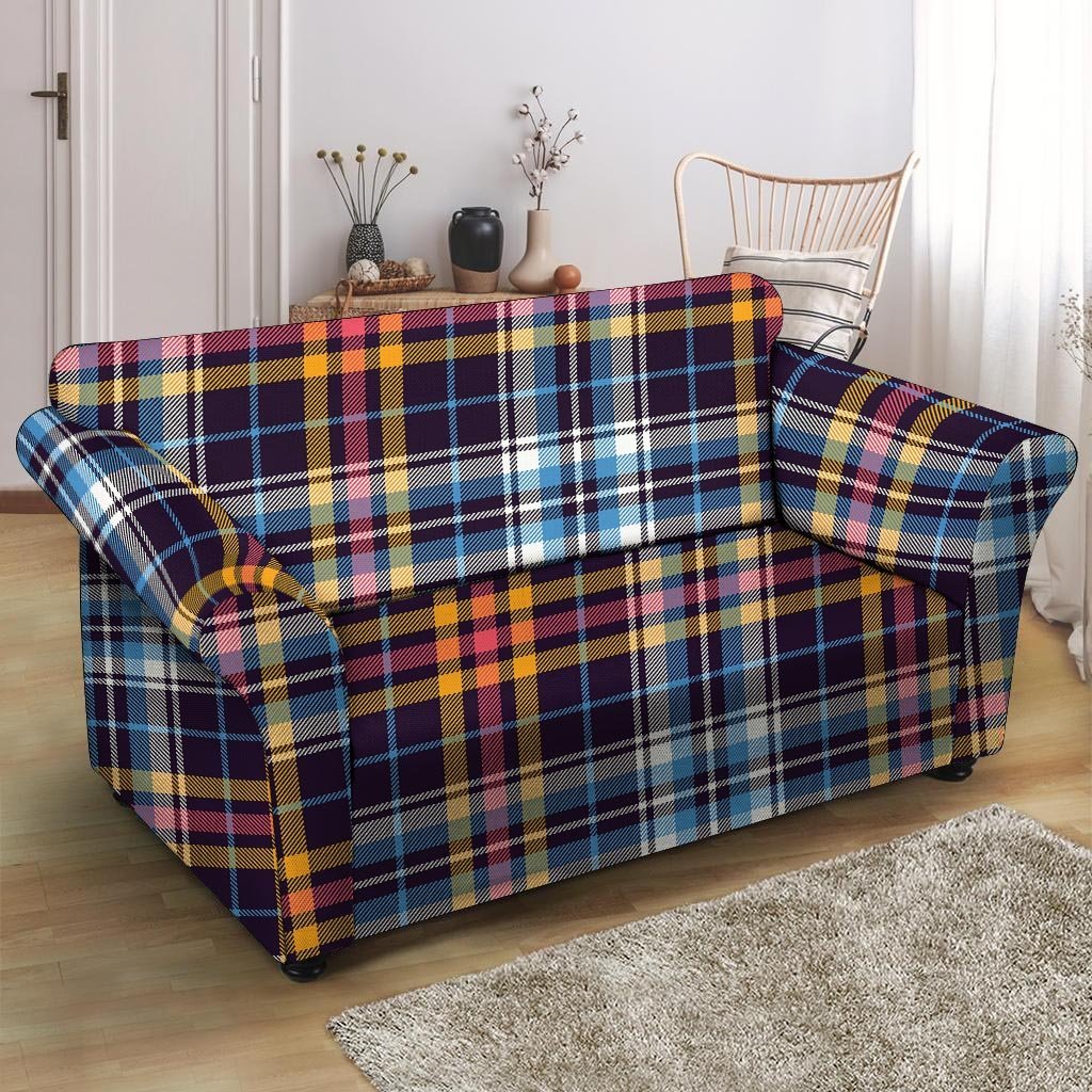 Tartan Plaid Loveseat Cover-grizzshop