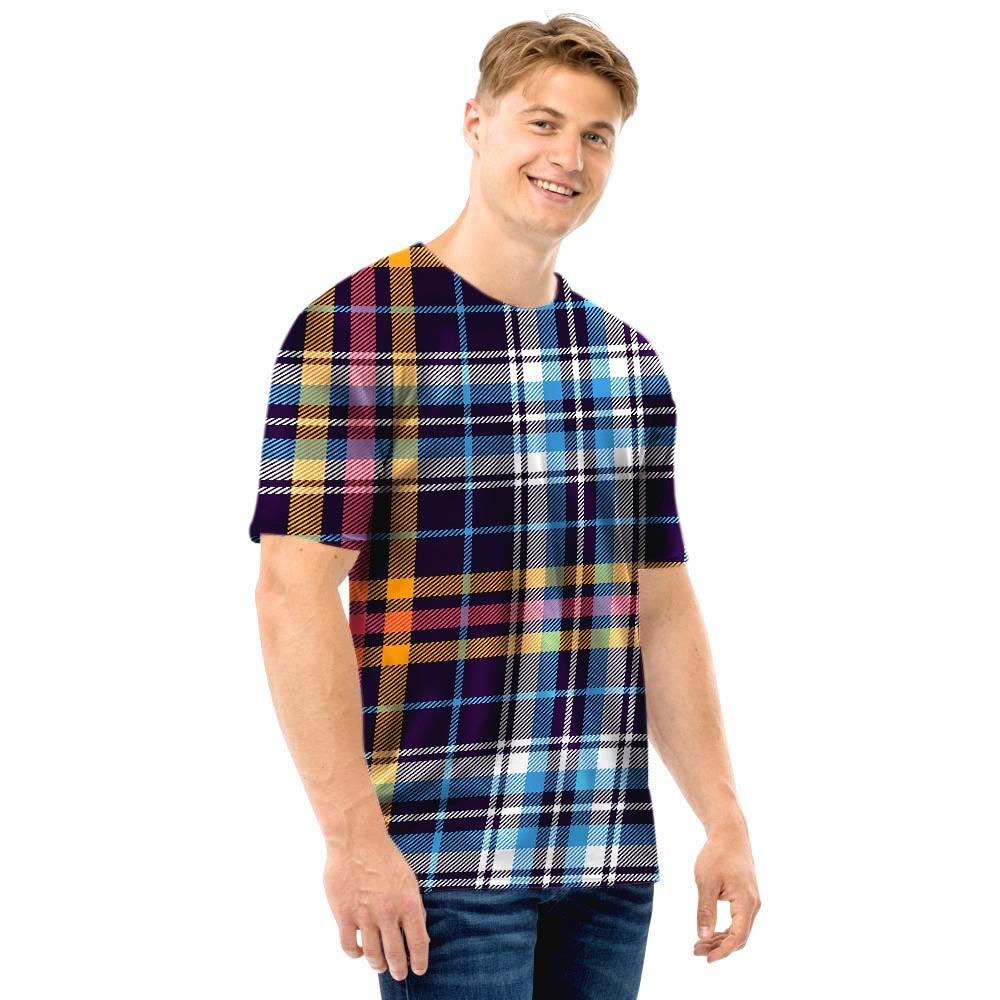 Tartan Plaid Men T Shirt-grizzshop