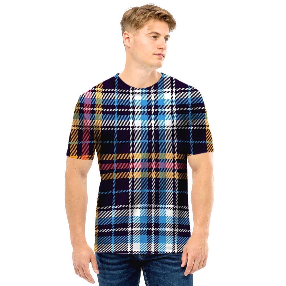 Tartan Plaid Men T Shirt-grizzshop