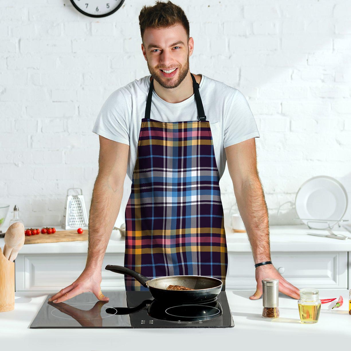 Tartan Plaid Men's Apron-grizzshop