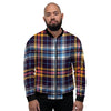 Tartan Plaid Men's Bomber Jacket-grizzshop