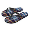 Tartan Plaid Men's Flip Flops-grizzshop