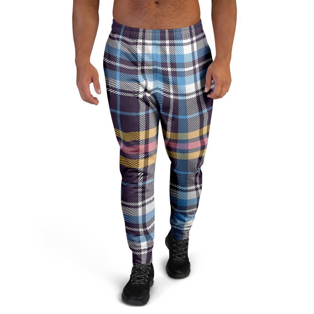 Tartan Plaid Men's Joggers-grizzshop