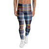 Tartan Plaid Men's Leggings-grizzshop