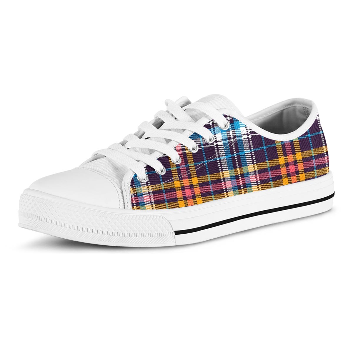 Tartan Plaid Men's Low Top Shoes-grizzshop