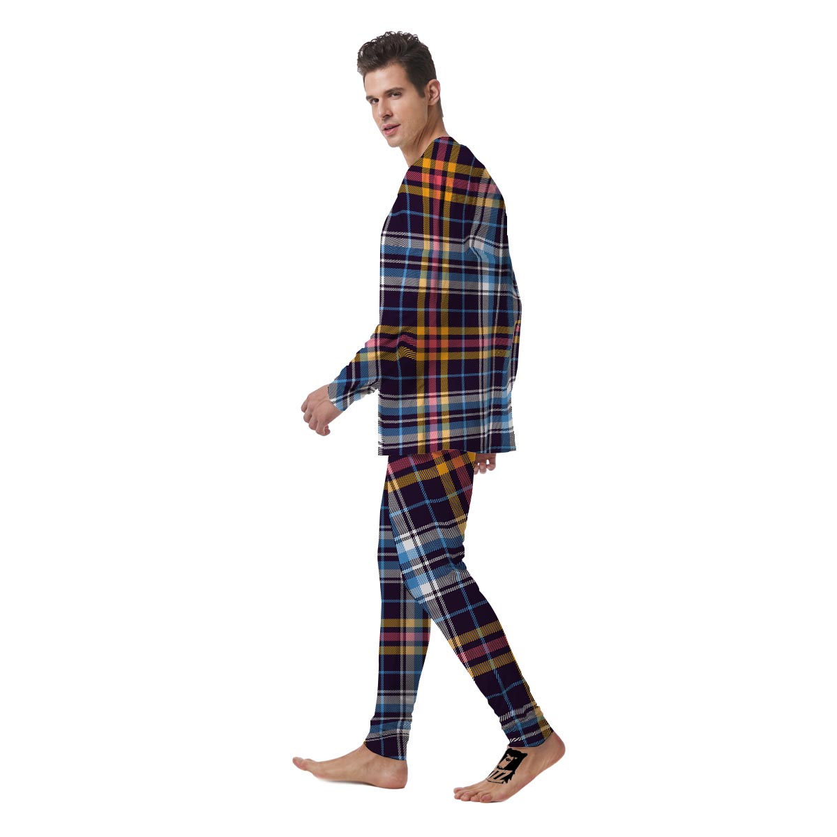 Tartan Plaid Men's Pajamas-grizzshop