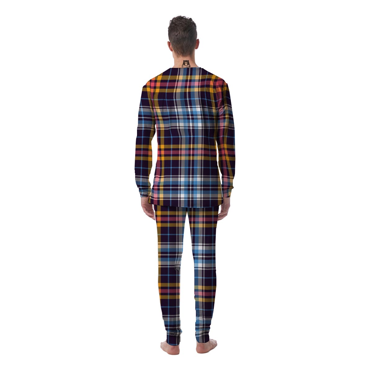 Tartan Plaid Men's Pajamas-grizzshop