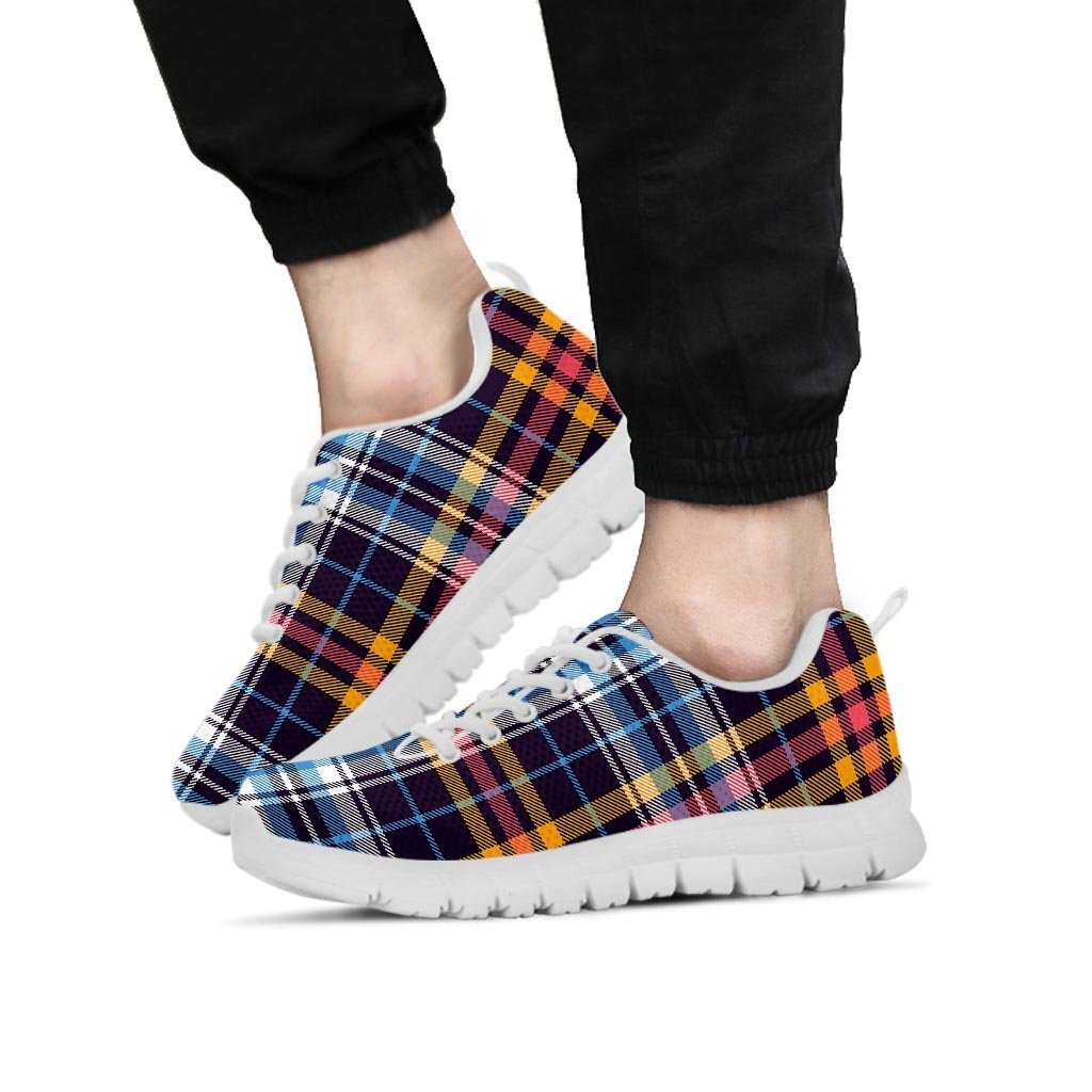 Tartan Plaid Men's Sneakers-grizzshop