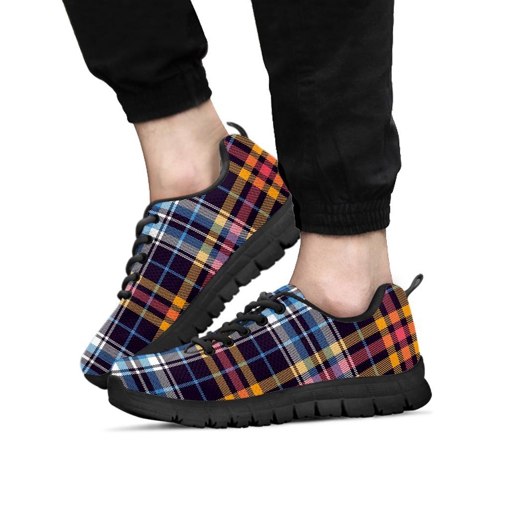 Tartan Plaid Men's Sneakers-grizzshop