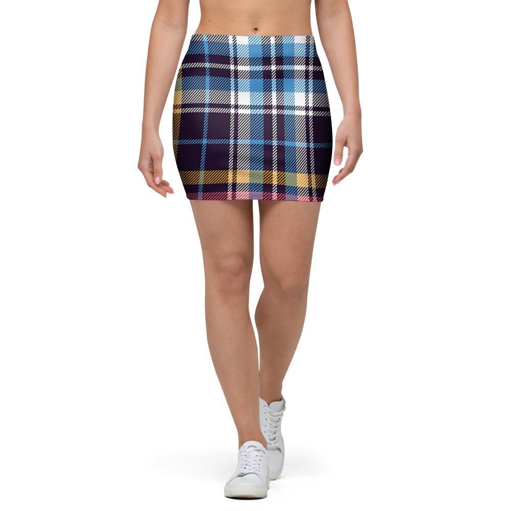 Tartan Plaid Mini Skirt-grizzshop