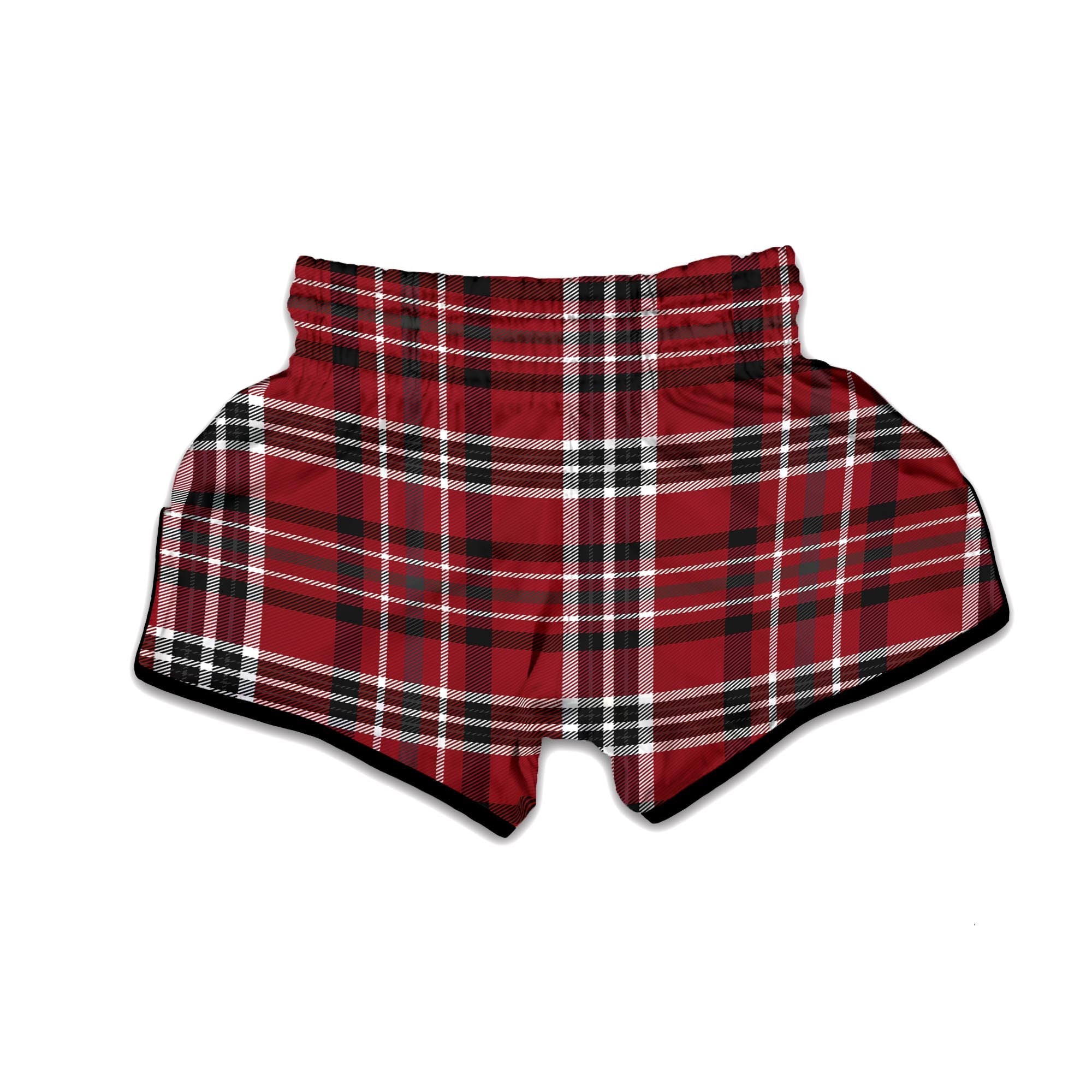 Tartan Plaid Muay Thai Boxing Shorts-grizzshop