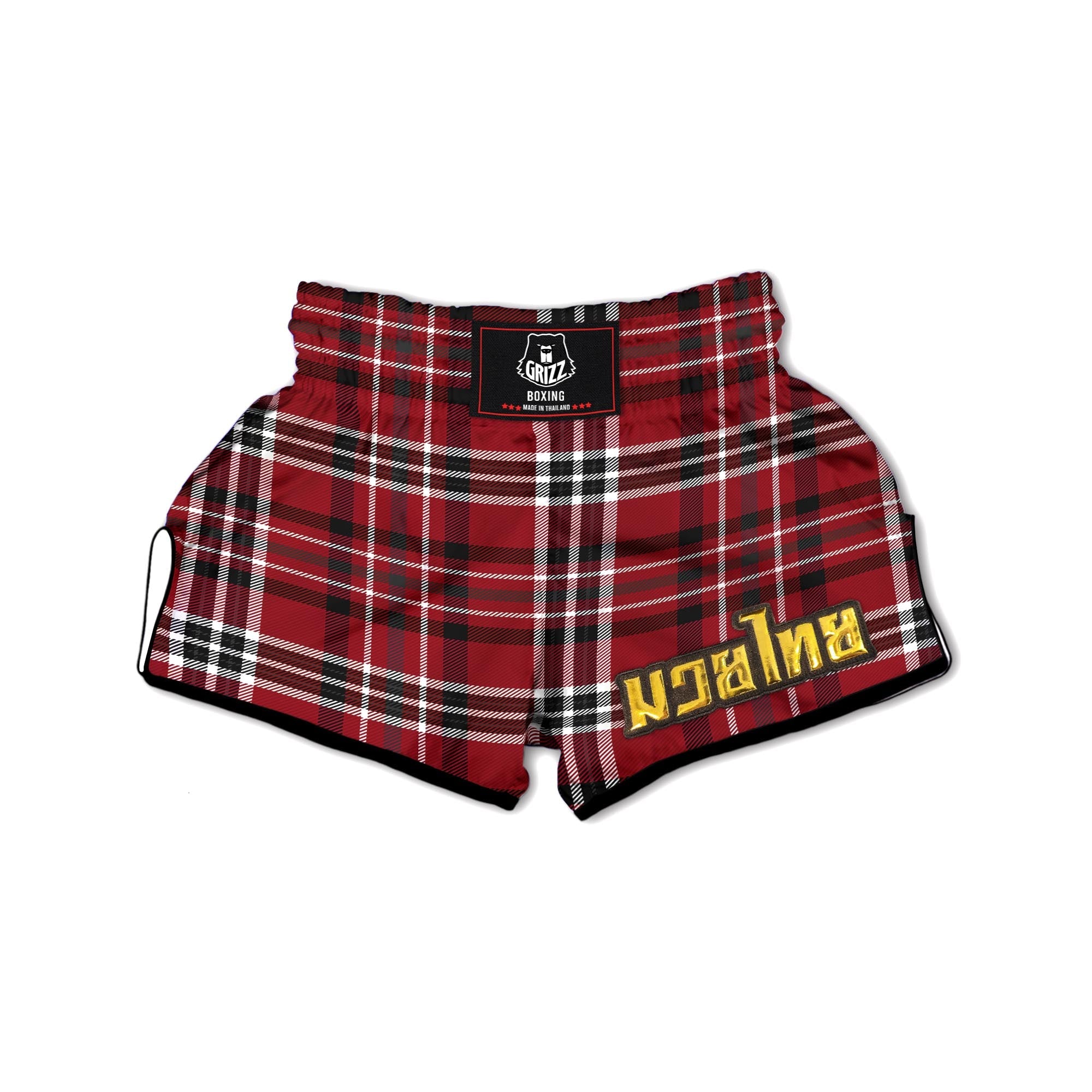 Tartan Plaid Muay Thai Boxing Shorts-grizzshop
