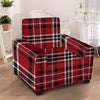 Tartan Plaid Print Armchair Cover-grizzshop