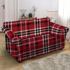 Tartan Plaid Print Loveseat Cover-grizzshop