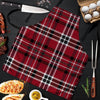 Tartan Plaid Print Men's Apron-grizzshop