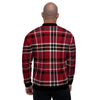 Tartan Plaid Print Men's Bomber Jacket-grizzshop