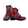 Tartan Plaid Print Men's Boots-grizzshop