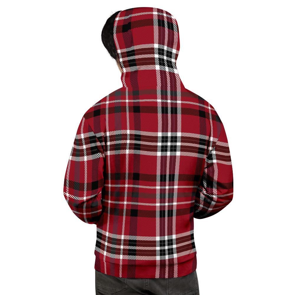 Tartan Plaid Print Men's Hoodie-grizzshop